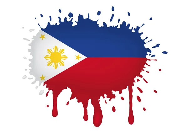 Filipinler bayrağı skeçler — Stok Vektör