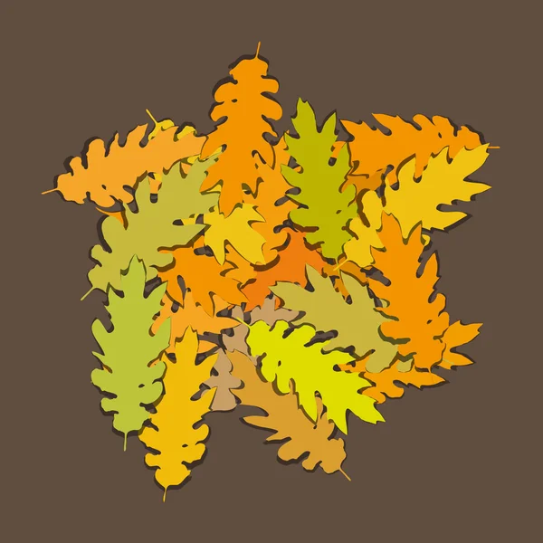 Oak leaves — Stock Vector