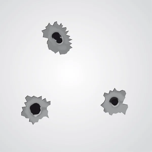 Trous de balle — Image vectorielle