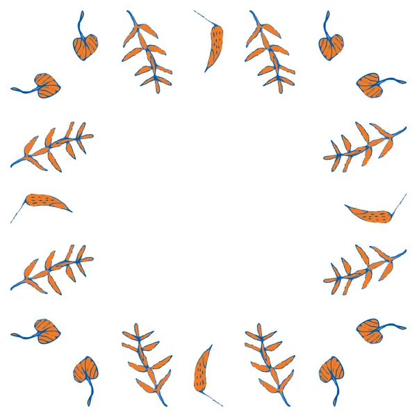 Кадр листя — стоковий вектор