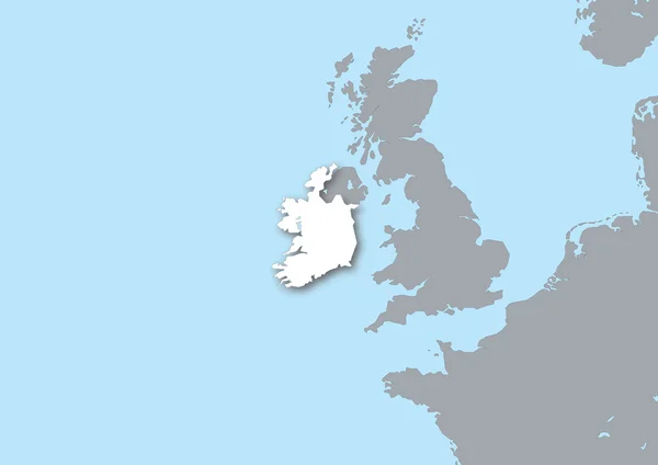 Mapa Irlanda — Fotografia de Stock