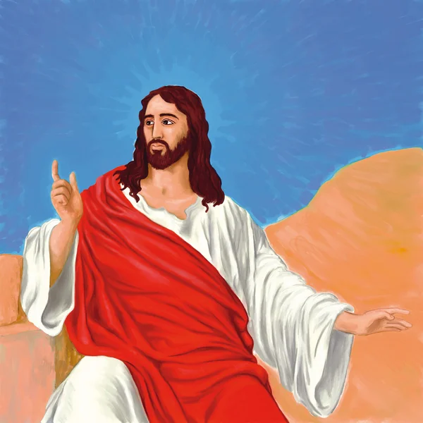 Обличчя Ісуса — стокове фото