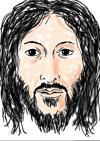 耶稣的脸 — 图库照片
