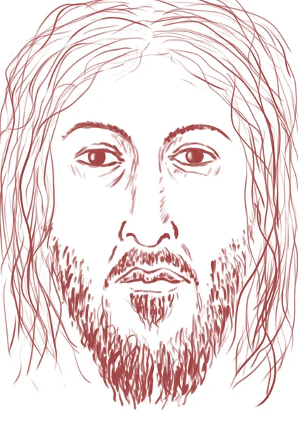 Πρόσωπο του Ιησού — Φωτογραφία Αρχείου
