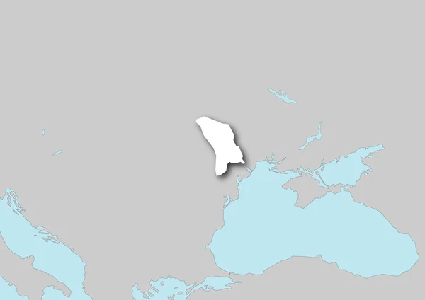 Mapa da Moldávia — Fotografia de Stock