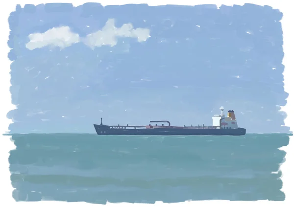 Χειροποίητη πετρελαιοφόρο δεξαμενόπλοιο — Φωτογραφία Αρχείου