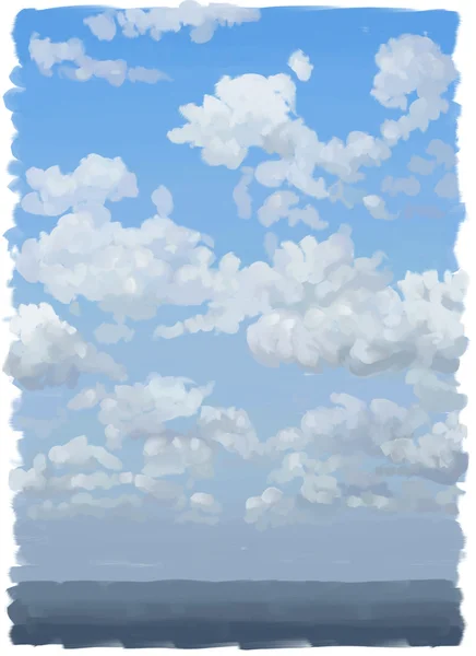 Pintado con nubes —  Fotos de Stock