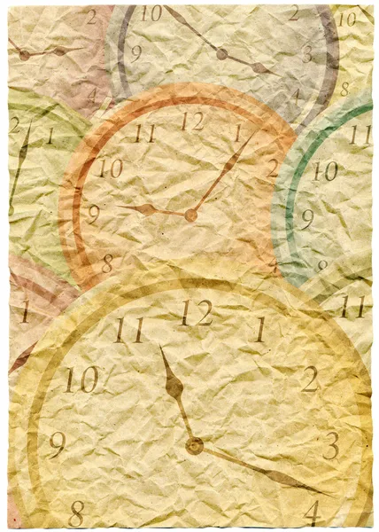 Wallpaper with clock — Stock Photo, Image