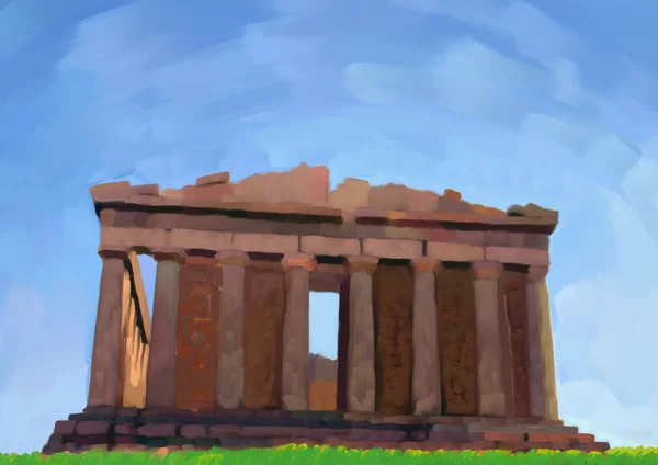 Греческий храм — стоковое фото
