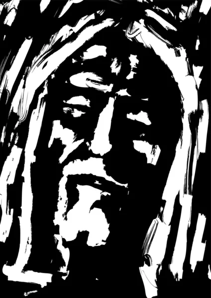 Visage de Jésus — Image vectorielle