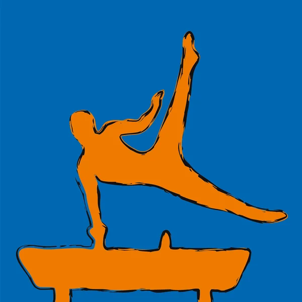 Gymnast — Stock Vector