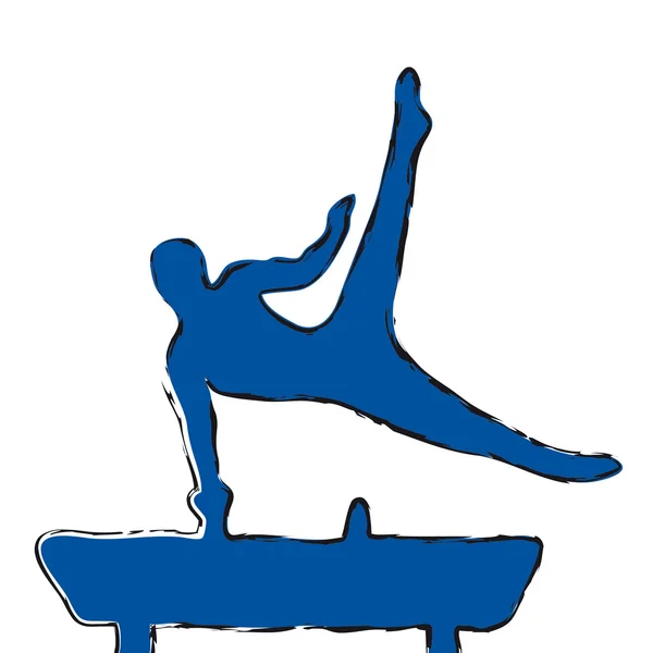 Gymnastka — Stockový vektor