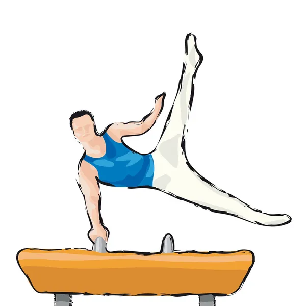 Gymnaste — Image vectorielle