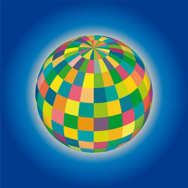Värillinen pallo — vektorikuva