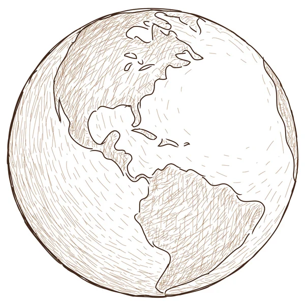 Monde globe — Image vectorielle