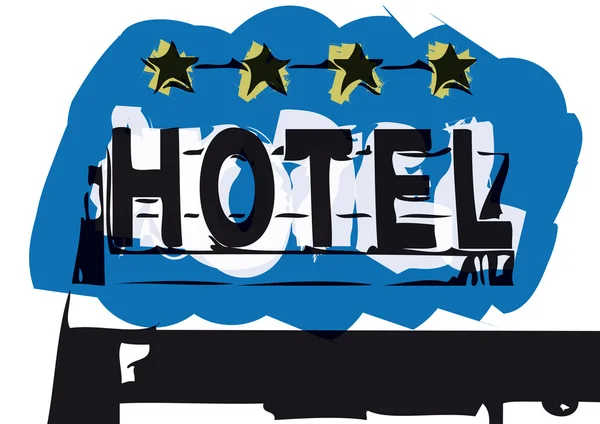 Hotel sign — Wektor stockowy