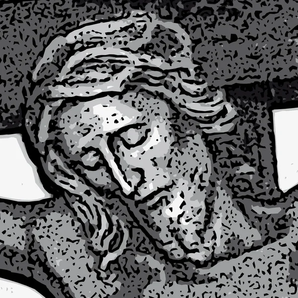 Tvář Ježíše — Stockový vektor