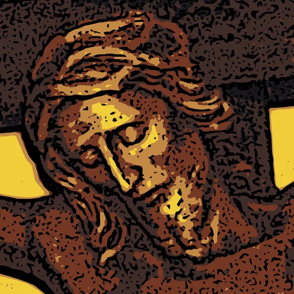 Jézus arcát — Stock Vector