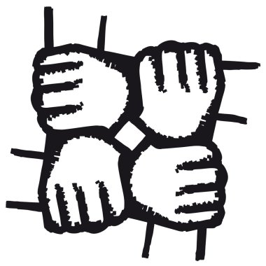 Hands joined clipart