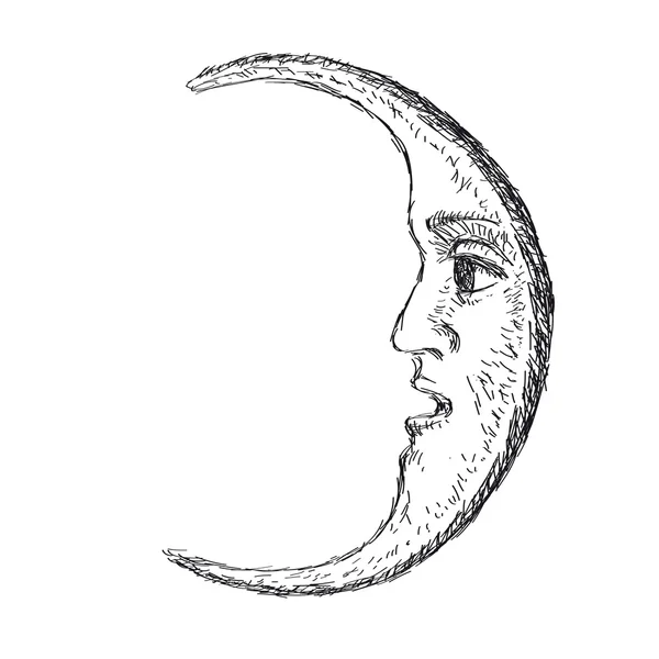 De maan — Stockvector