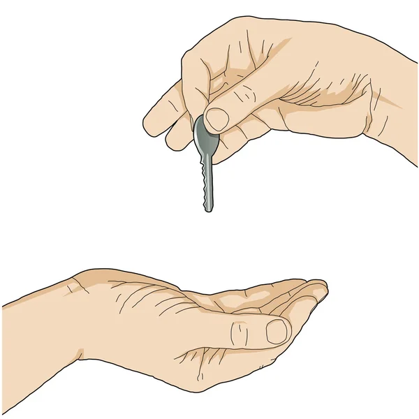 Remise des clés — Image vectorielle