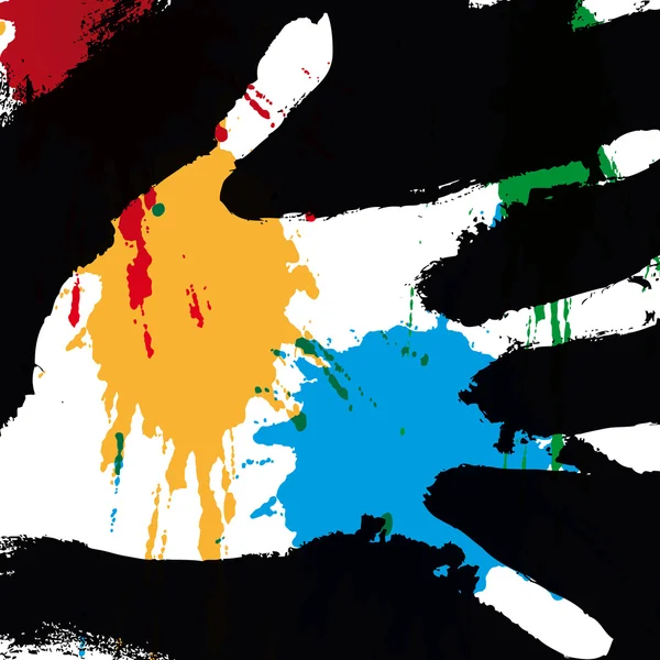Color de la mano — Archivo Imágenes Vectoriales
