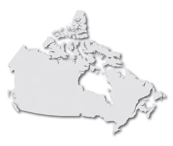 Mapa Canadá — Vector de stock