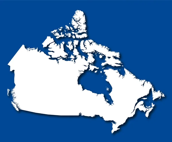 Mapa Canada — Vetor de Stock