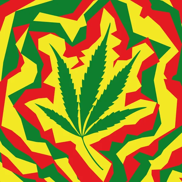 Marihuana de hoja — Archivo Imágenes Vectoriales