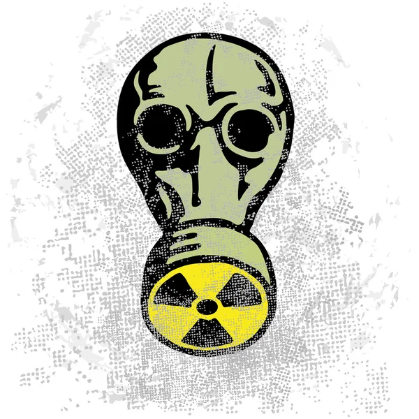 Mimpi buruk nuklir - Stok Vektor
