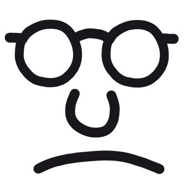 Unhappy face clipart