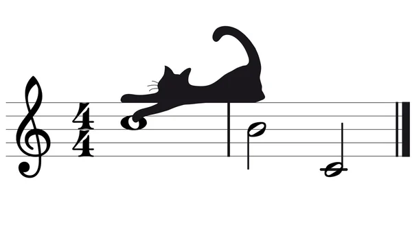 stock vector Cats and music