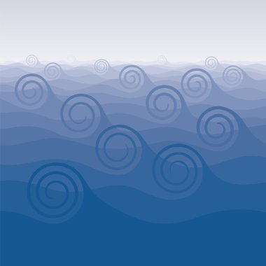 Background with waves clipart