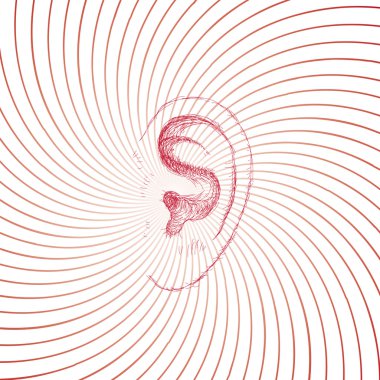 Psychedelic ear clipart