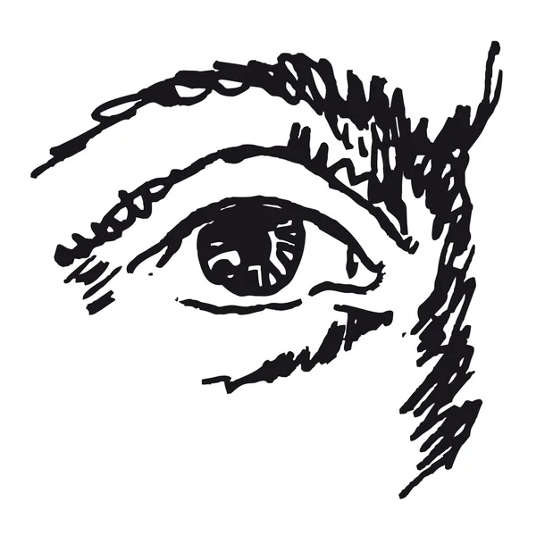 Ανθρώπινο μάτι — Διανυσματικό Αρχείο