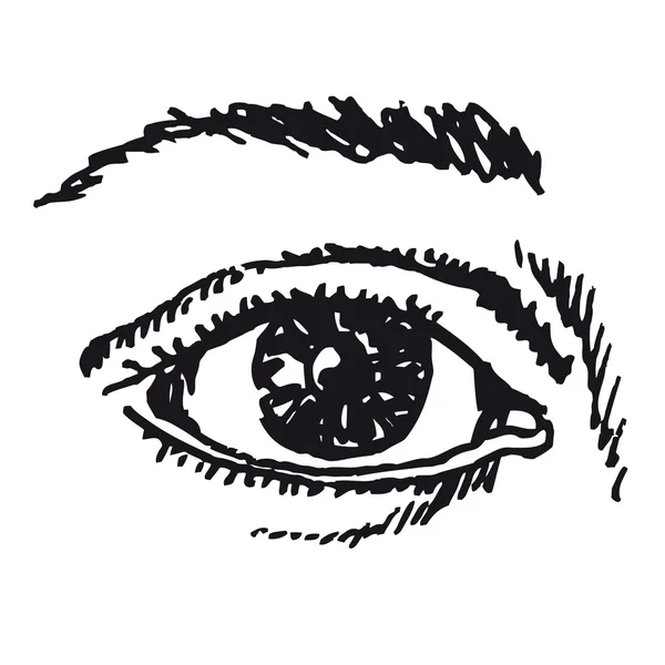 Lidské oko — Stockový vektor
