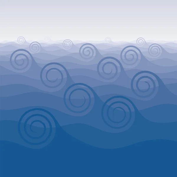 Hintergrund mit Wellen — Stockvektor