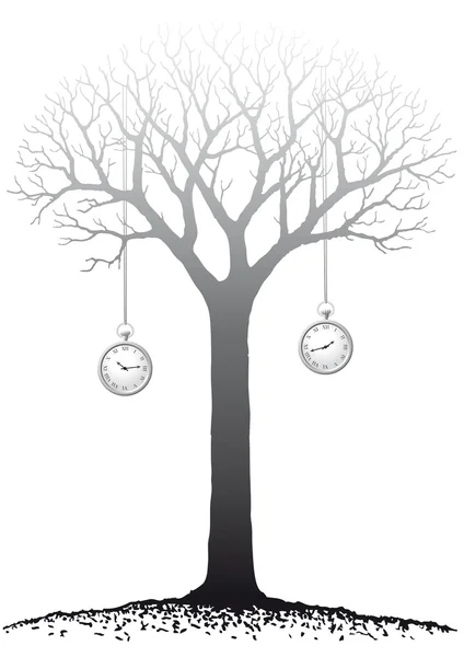 Horloges suspendues — Image vectorielle