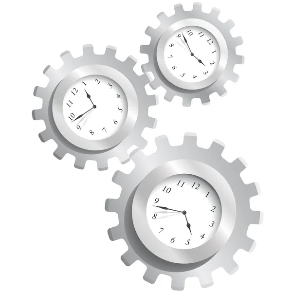 Engrenagem & relógios — Vetor de Stock