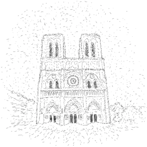 Notre Dame — Stock Vector