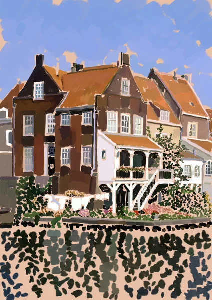 Dutch houses — Stock Photo, Image