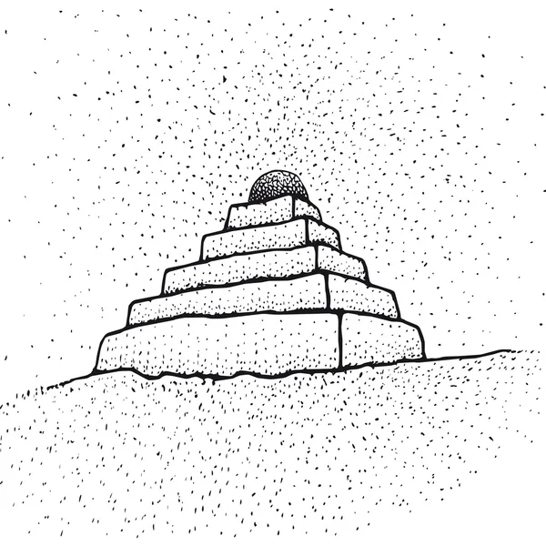 Ziggurat. — Vector de stock