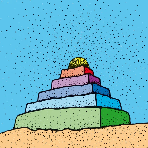 Ziggourat — Image vectorielle