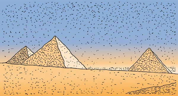 Pyramiden — Stockvector