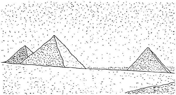 Pyramiden — Stockvektor