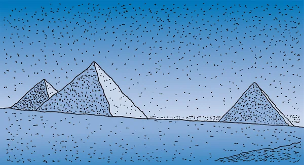 Piramisok — Stock Vector