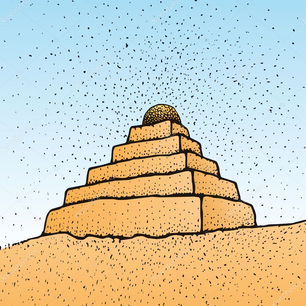 drawing ziggurat