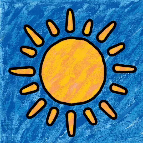 Sun painting — Stock Photo, Image