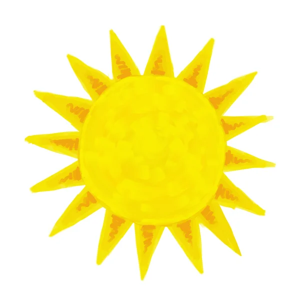 太阳绘画 — 图库照片