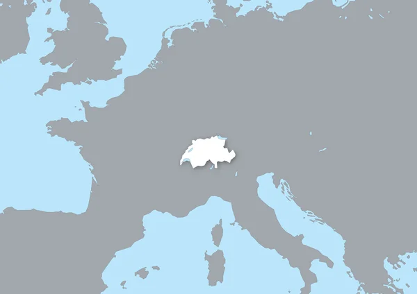 Mappa della Svizzera — Foto Stock